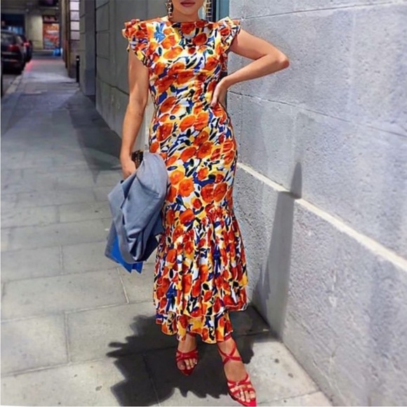 NWT Never Fully Dressed Frieda Maxi Ruffled Dress - Picture 2 of 10